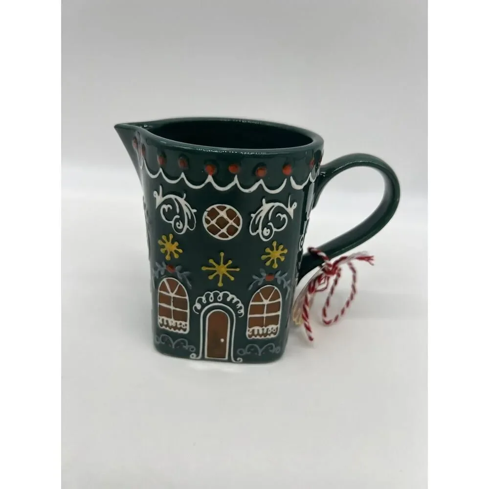 Anthropologie Ginger Ceramic Stoneware Teapot , Creamer and Sugar Bowl Set
